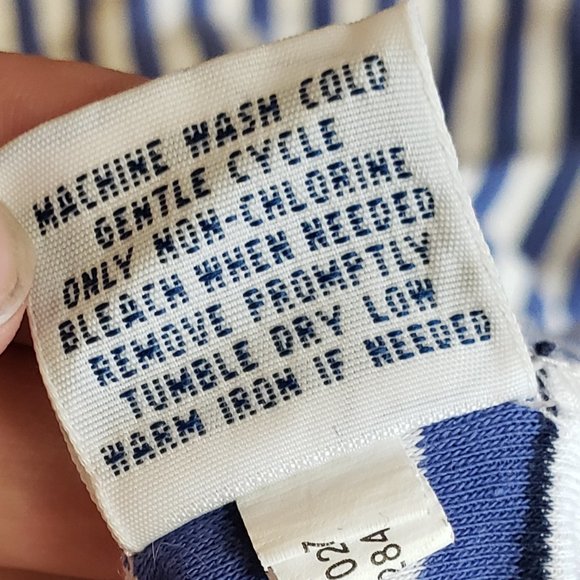 Polo Ralph Lauren L Blue Striped 3-button Polo with Navy Pony (Mens") - Picture 7 of 7